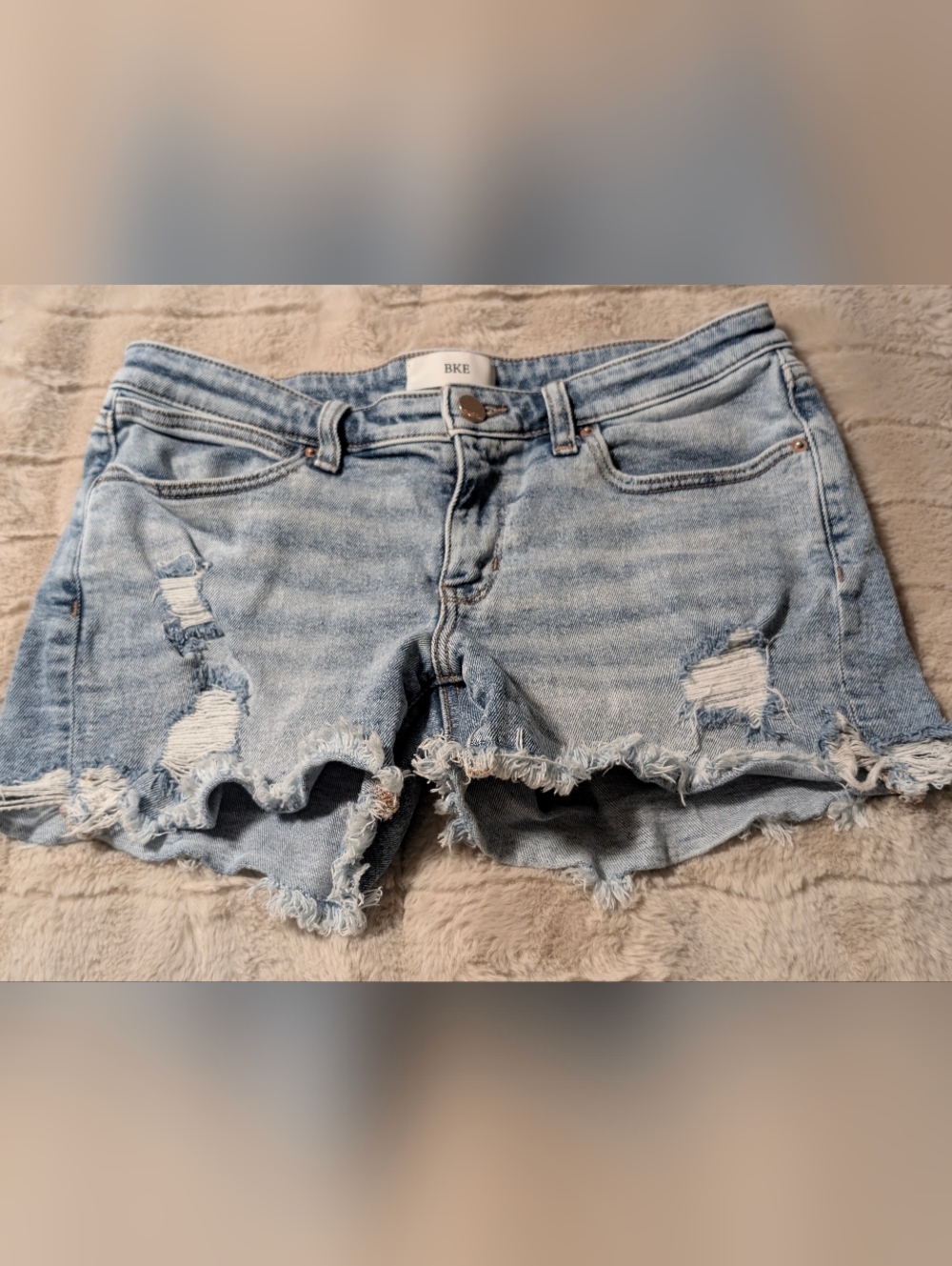 BKE Stella Jean Shorts Distressed